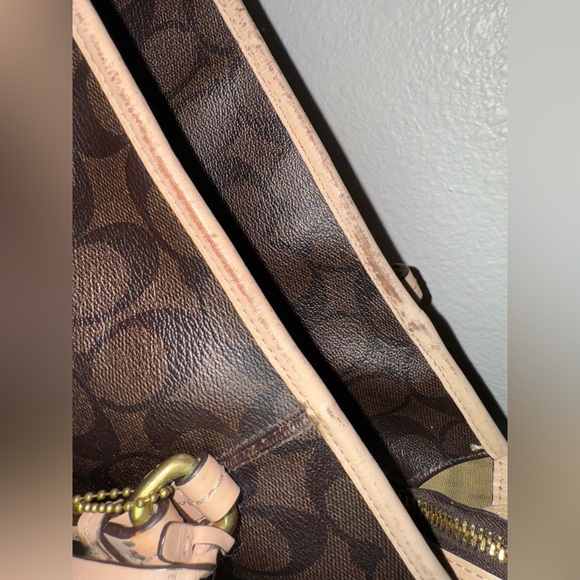 Coach PEYTON SIGNATURE ZIP TOP TOTE B1405-F28365 - Picture 8 of 14